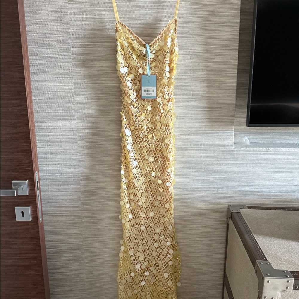 Reformation Aqualune Dress Yellow - Size XS - Picture 2 of 7